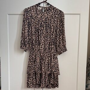 ZADIG & VOLTAIRE Animal Print Mini Dress